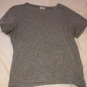 Light gray brandy Melville T-shirt.